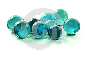 Turquoise Glass Marbles