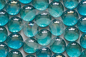 Turquoise glass stones