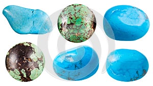 Turquoise and its imitations gem stones