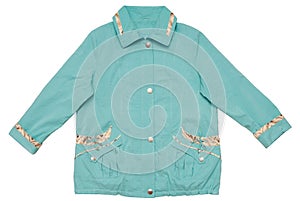 turquoise jacket, tremendous size photo
