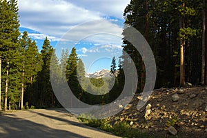 Turquoise Lake scenic drive in Colorado