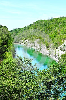 A turquoise lake in the untouched  nature...!