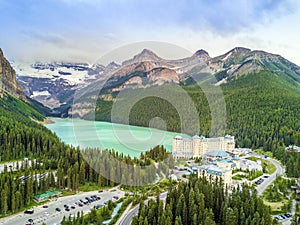 Turquoise Louise Lake in Banff National Park, Alberta, Canada