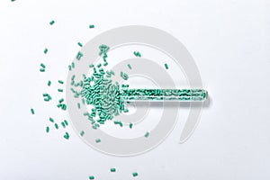 Turquoise masterbatch granule