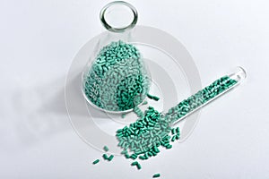 Turquoise masterbatch granule