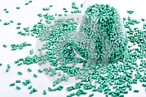 Turquoise masterbatch granule