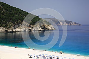 Turquoise Myrtos beach