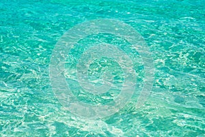Turquoise ocean surface texture