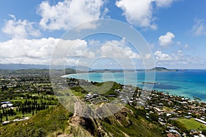 Turquoise Pacific Ocean view over the Pillbox Hike