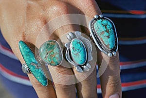 Turquoise rings