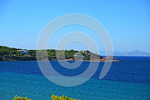 Turquoise sea at Voula, Athen