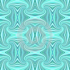 Turquoise seamless abstract hypnotic spiral burst stripe pattern background