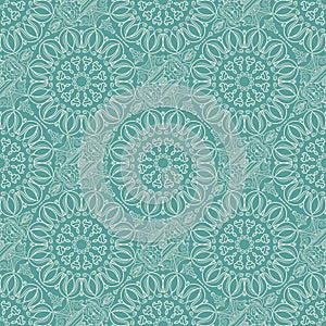 Turquoise seamless pattern