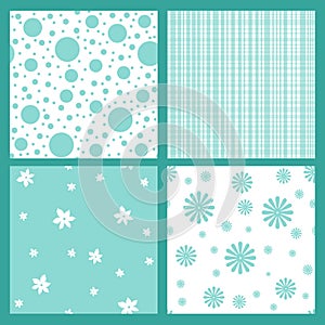 Turquoise seamless tiling textures