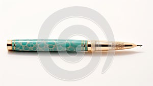 Turquoise Shell Fountain Pen: A Stylish Blend Of Mote Kei And Canon 7