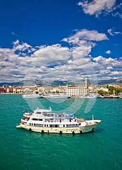 Turquoise Split sea and waterfront view
