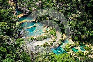 Semuc Champey, Guatemala - aerial view. photo