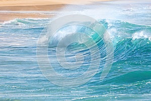 turquoise waves at Sandy Beach, Hawaii