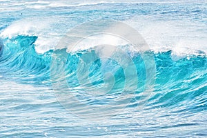 Turquoise waves at Sandy Beach, Hawaii