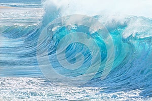 turquoise waves at Sandy Beach, Hawaii