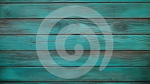 Turquoise Wood Background: Photo Realistic Planks In Dark Teal And Dark Bronze