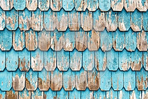 Turquoise Wood Panel Architecture in Puerto Varas, Chile