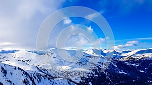 Turrach - Beautiful panorama of snowy mountains