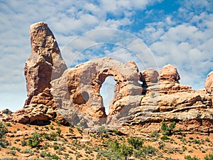 Turret Arch in Arches National Park