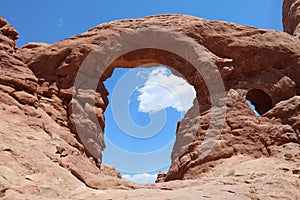 Turret Arch in Arches National Park. Utah