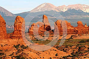 Turret Arch and La Sal Mountains