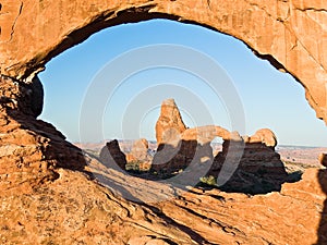 Turret Arch through North Window photo