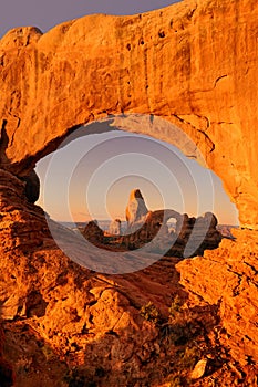 Turret Arch through North Window