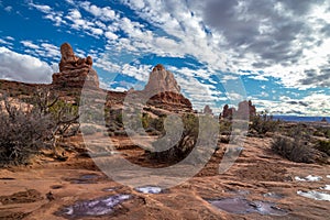 Turret Arch and Sandstone Spires