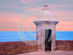 Turret at Castillo San Cristobal in San Juan, Puerto Rico