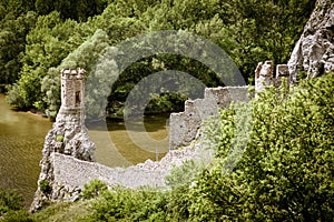 Turret at Devin castle, Slovakia