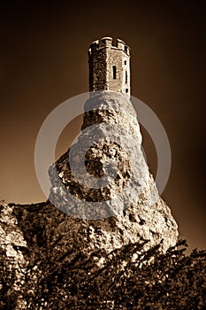 Turret at Devin castle, Slovakia