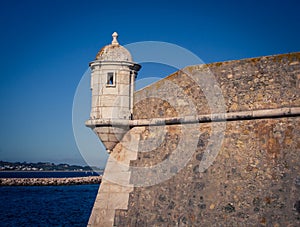Turret fort in Lagos Portugal