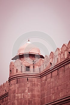 Turret, Red Fort, Delhi, India