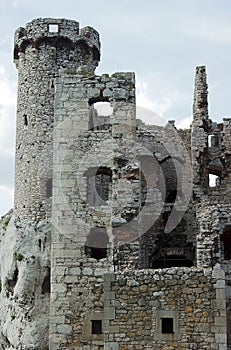 Turret ruined castle