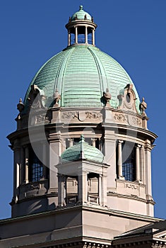 Turret of Serbian parliament
