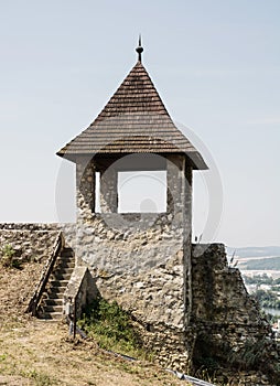 Turret in Trencin castle, Slovakia