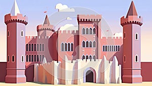 Turreted Cartoonish Palace aI generated