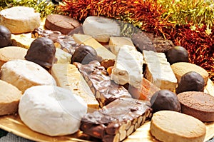 Turron, mantecados and polvorones, spanish christmas confections