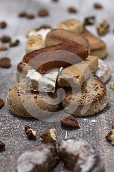 Turron and mantecados, typical christmas sweets in Spain