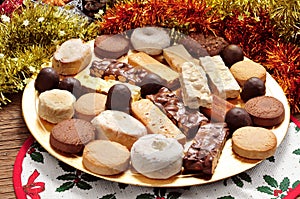 Turron, polvorones and mantecados, typical christmas confections