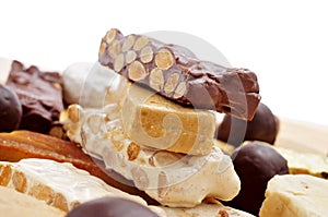 Turron, typical christmas sweet food in Spain