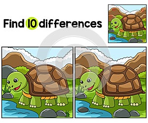 Turtle Animal Find The Differences