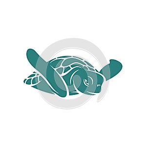 Turtle design vector illustration, Creative Turtle logo design concepts template, icon symbol