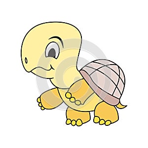 Turtle illustration vector design template basic RGB
