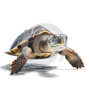 Turtle isolated on white background